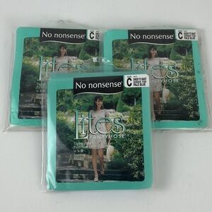 Vintage No Nonsense Pantyhose 3-pair